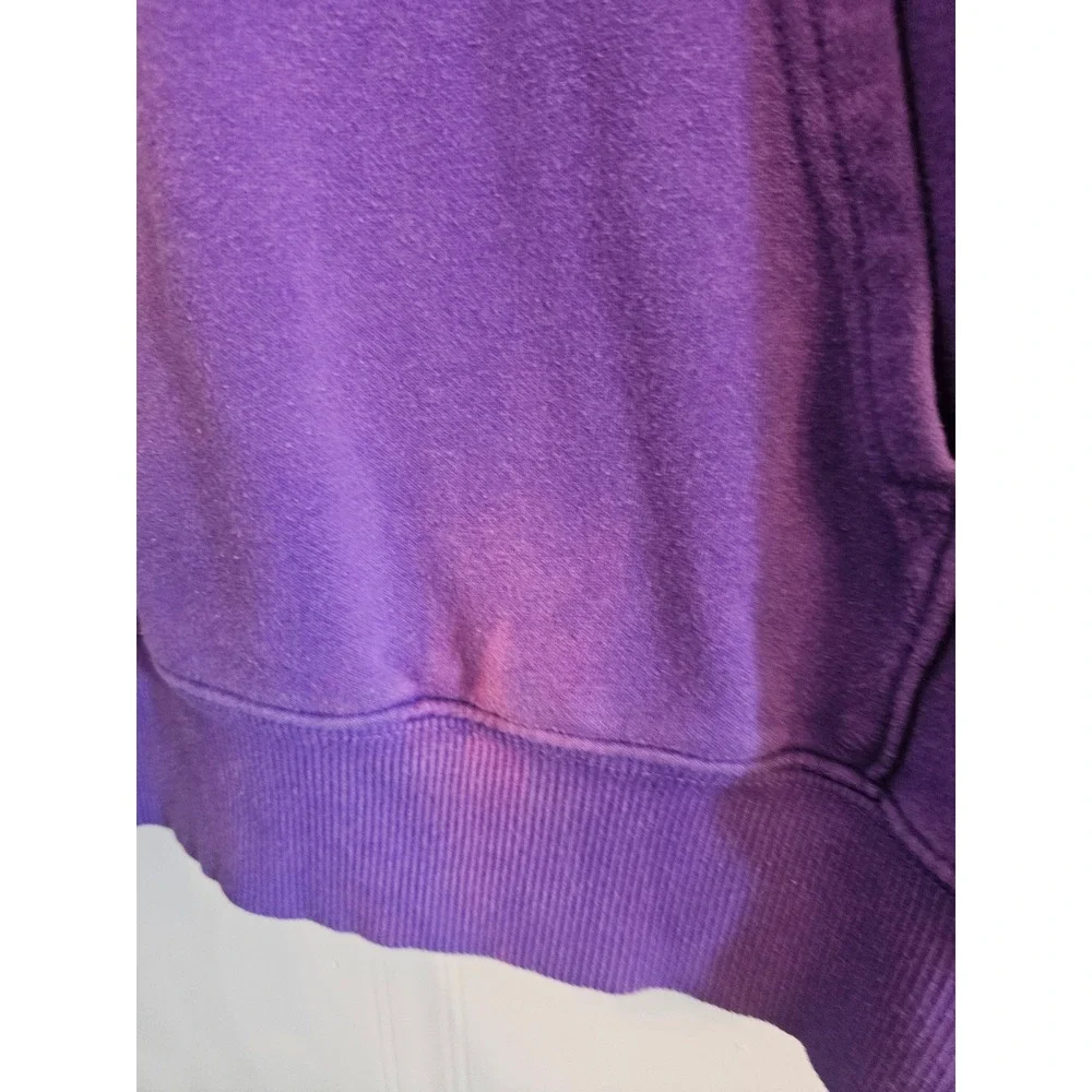 The North Face Purple Box Logo Never Stop Exploring Hoodie Sweatshirt Mens Large